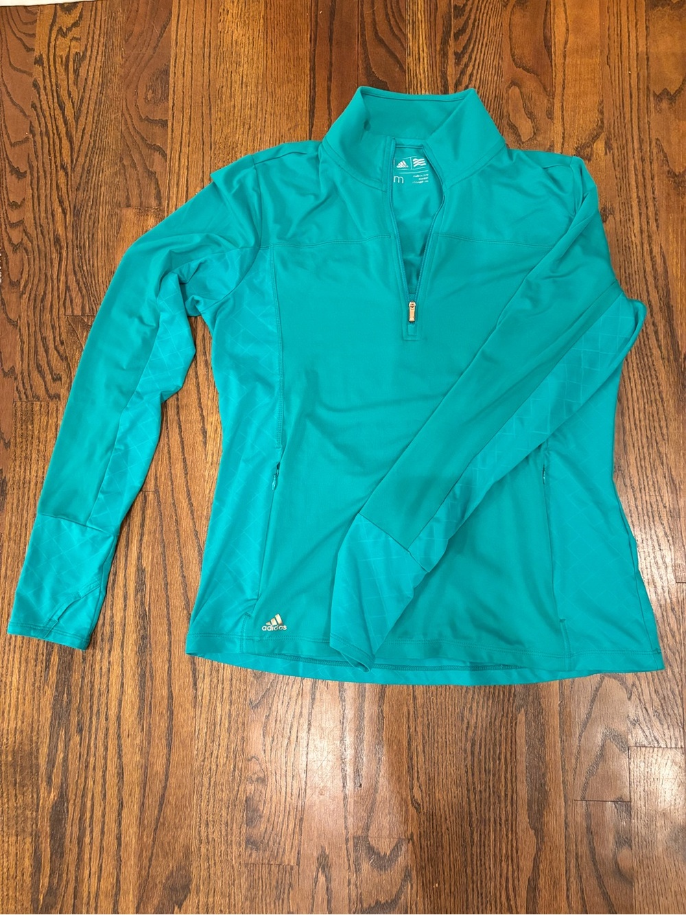 adidas Women’s Emerald Green Quarter-Zip Pullover